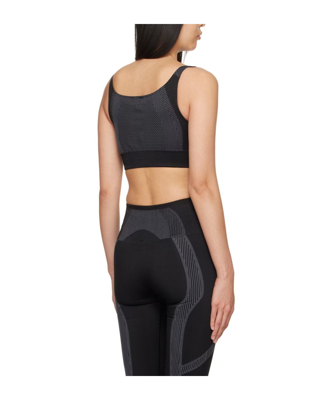Misbhv Black Jacquard Top In Black
