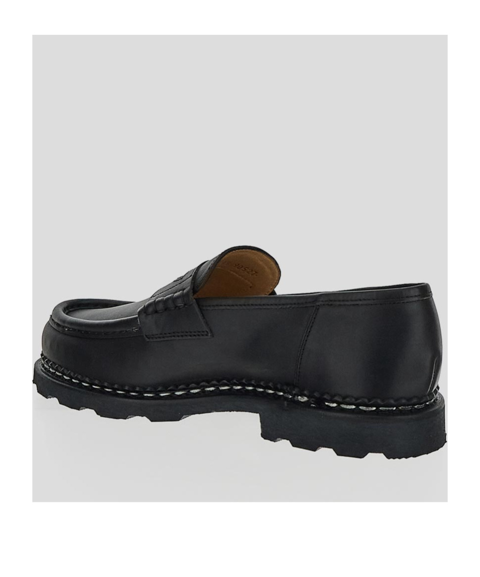 Paraboot Reims Round-headed Loafers In Black