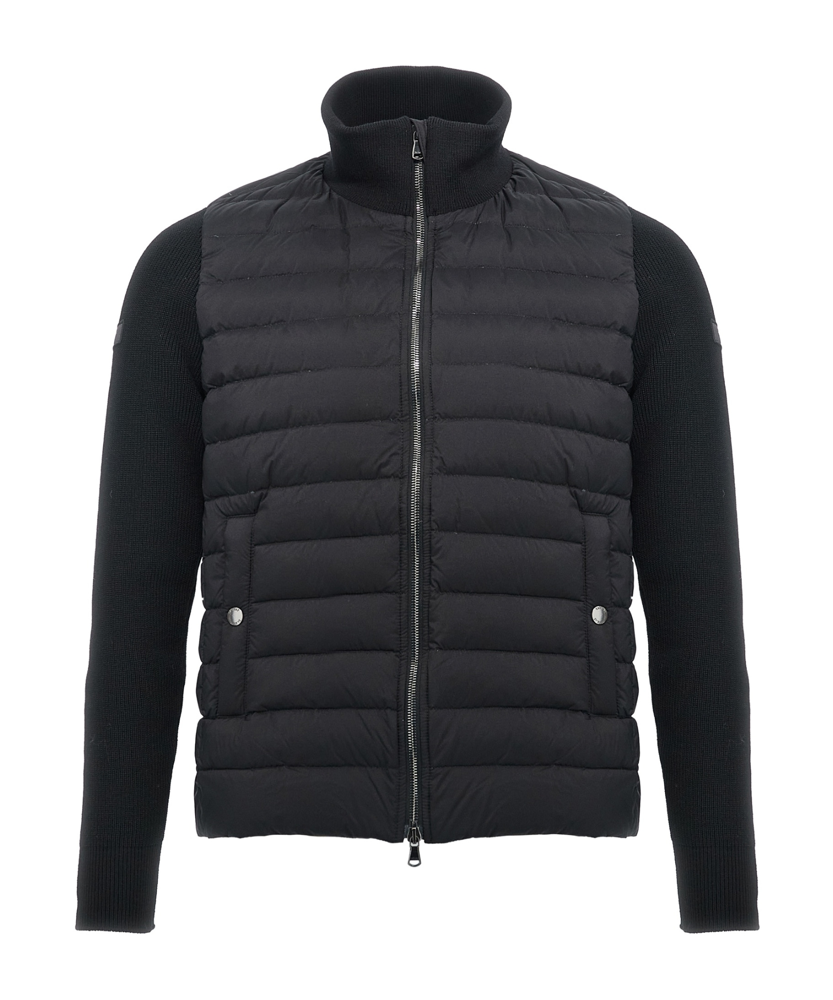 Tatras Padded Jacket With Ribbed Collar And Cuffs In Black