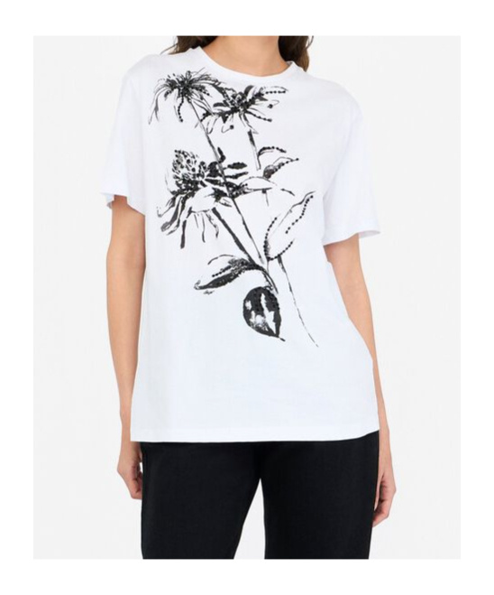 Liu •jo Cotton T-shirt With Print In White