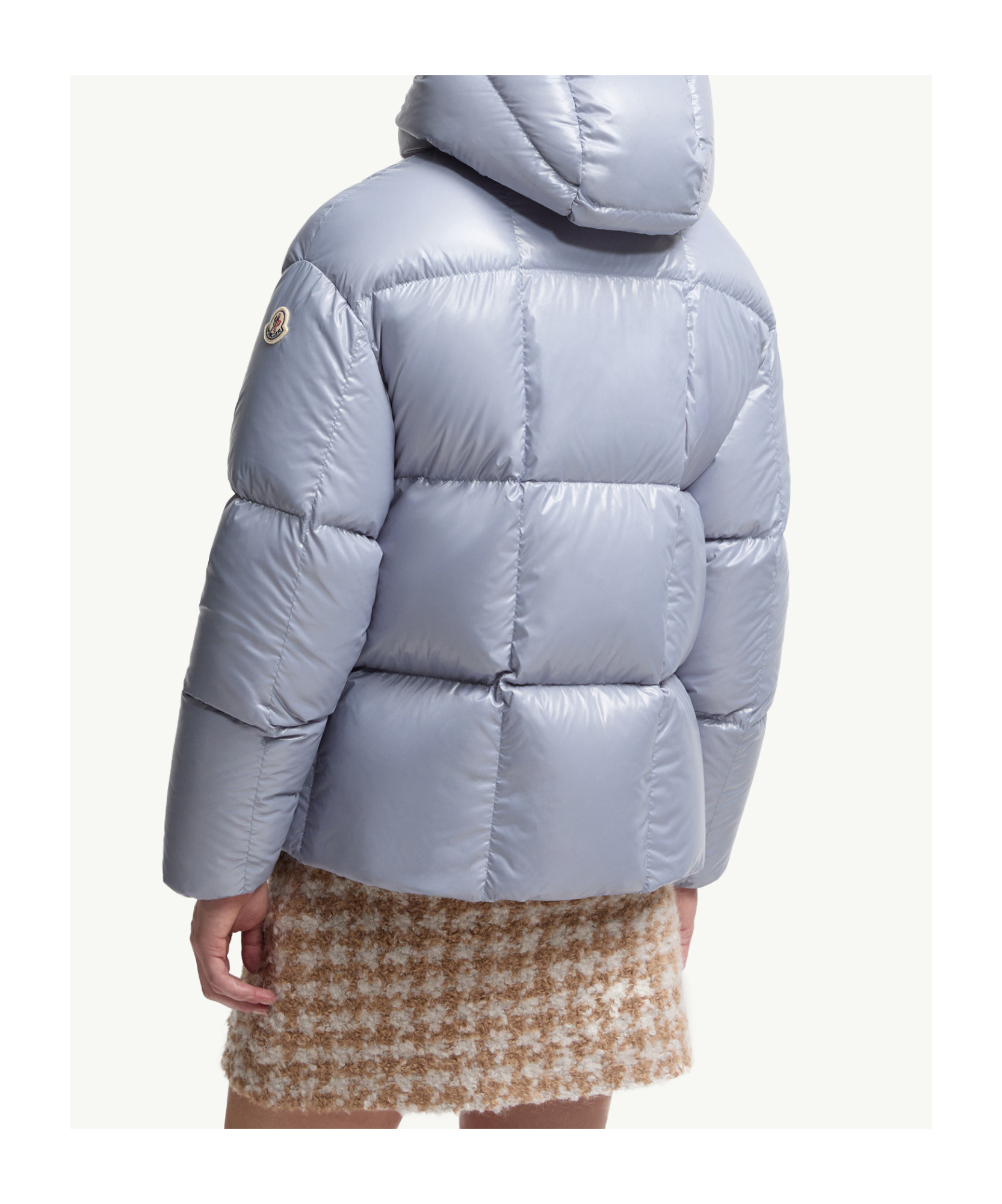 Moncler Long Sleeve Down Jacket In Blue