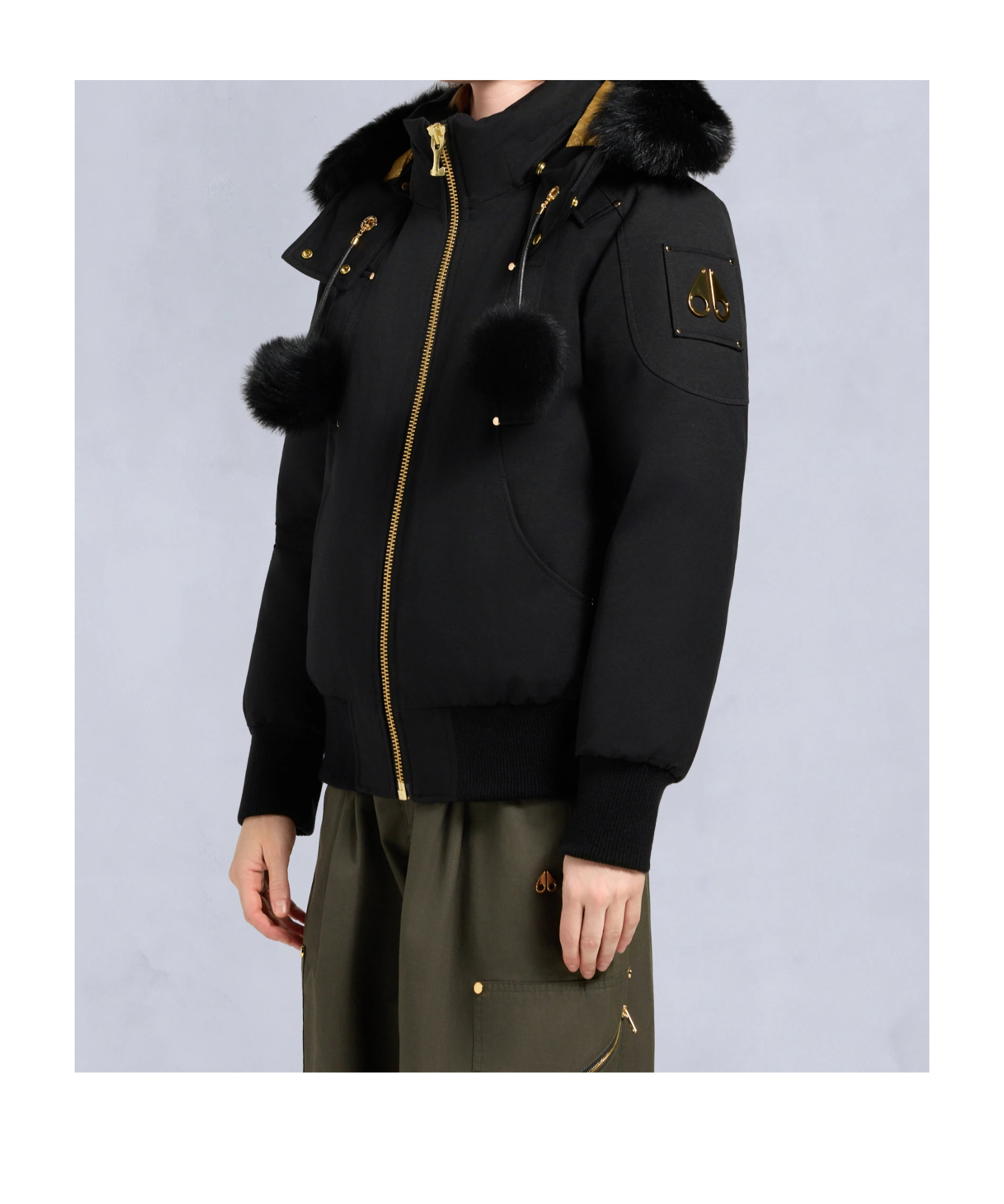 Moose Knuckles Sainte Flavie Down Jacket In Black