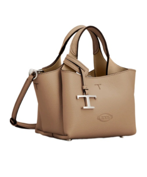 Tod's Double Handle Shoulder Bag In Brown