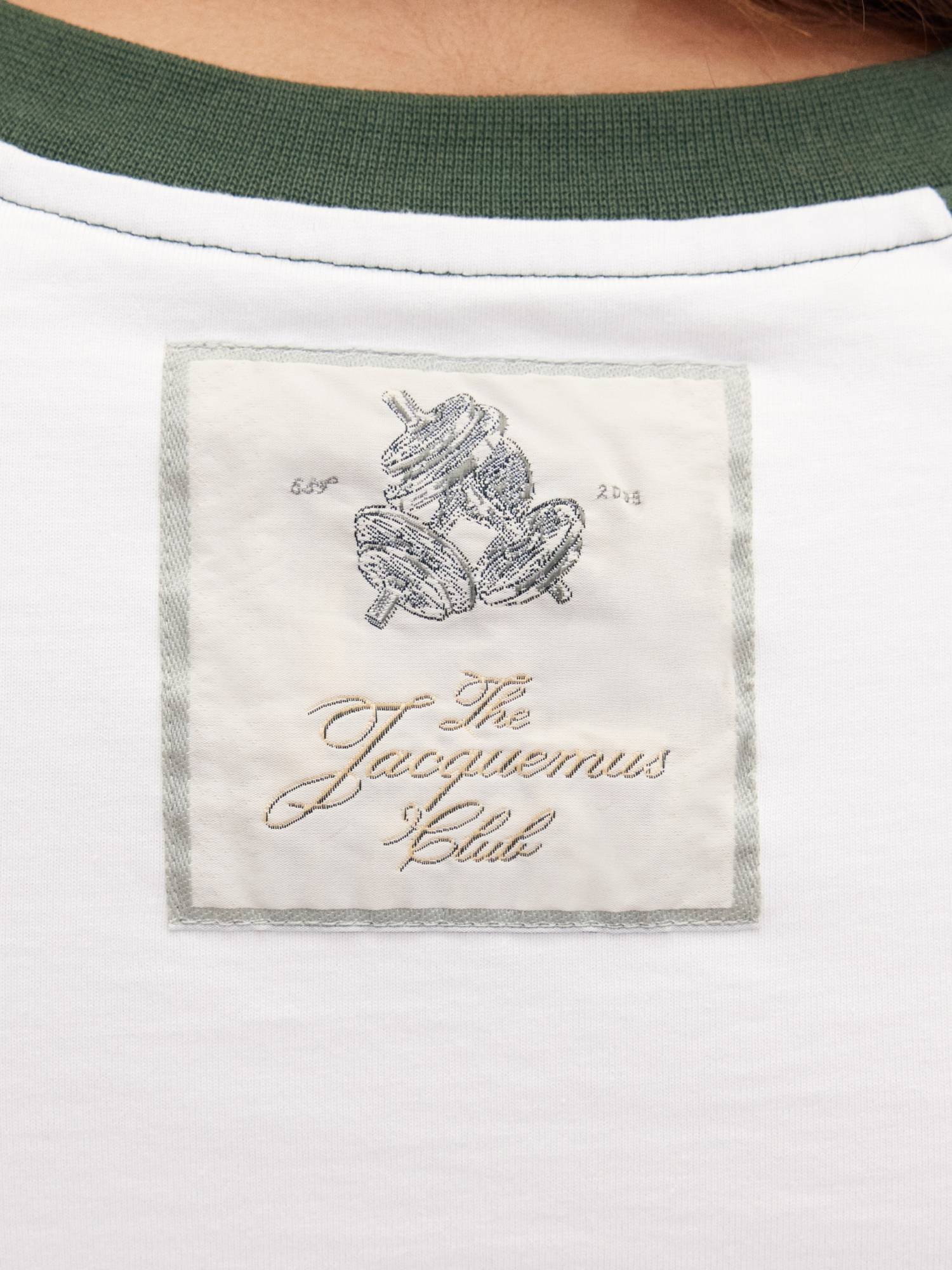 Shop Jacquemus The Baseball Mini T-shirt In White