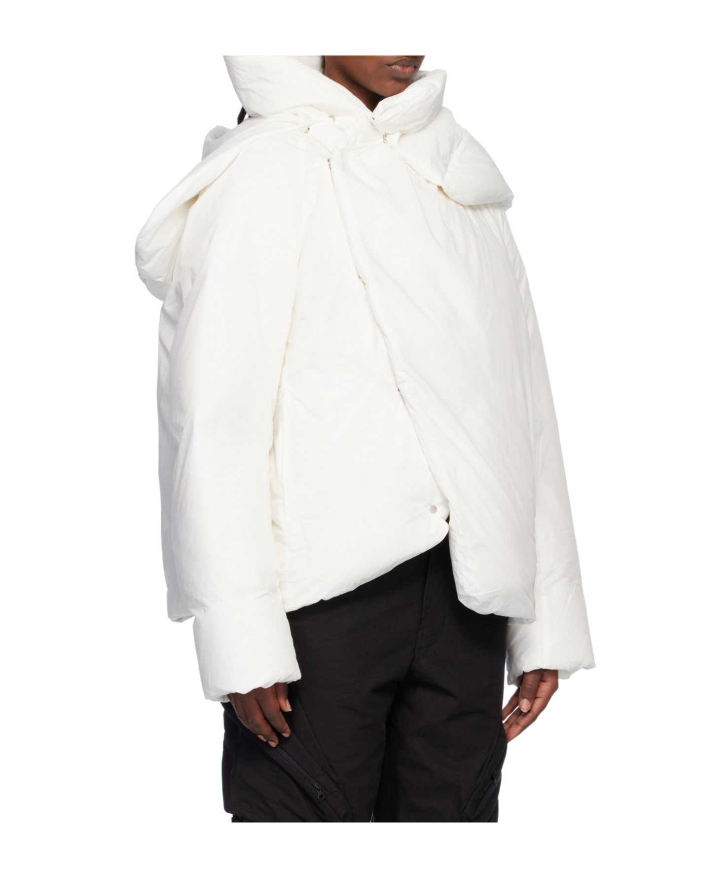 Post Archive Faction (paf) White 7.0 Center Down Jacket