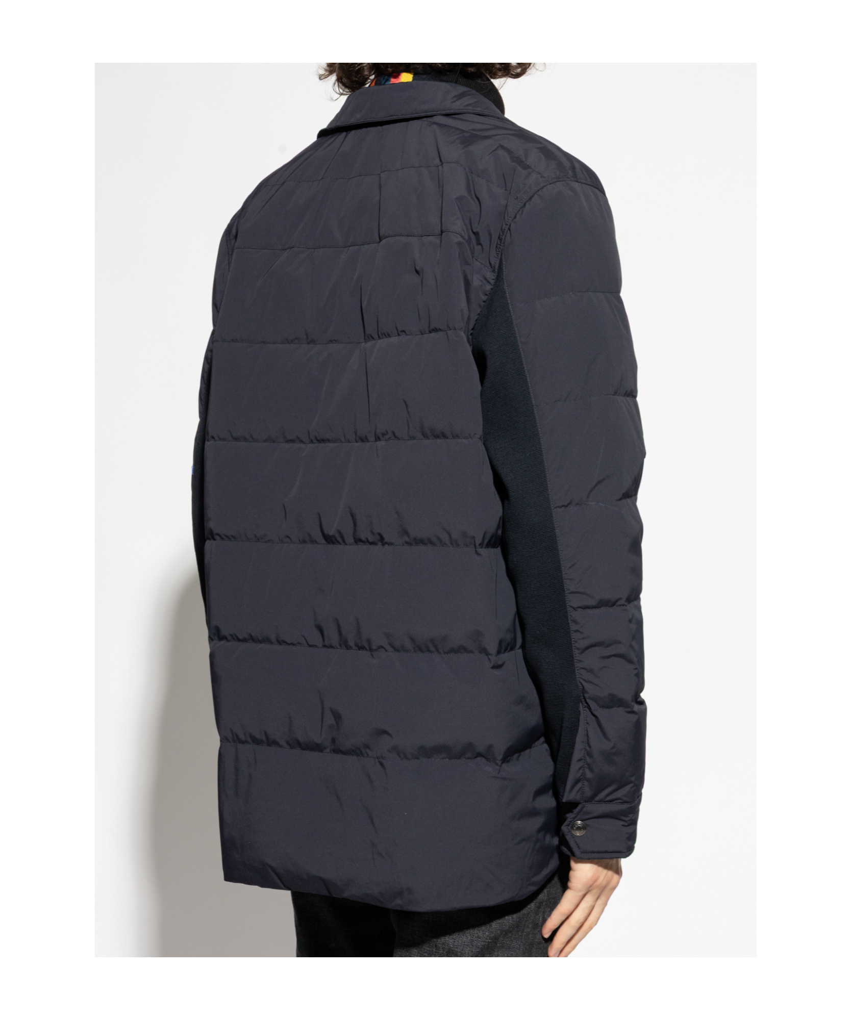 Paul Smith Buttoned Quilted Jacket In Blue