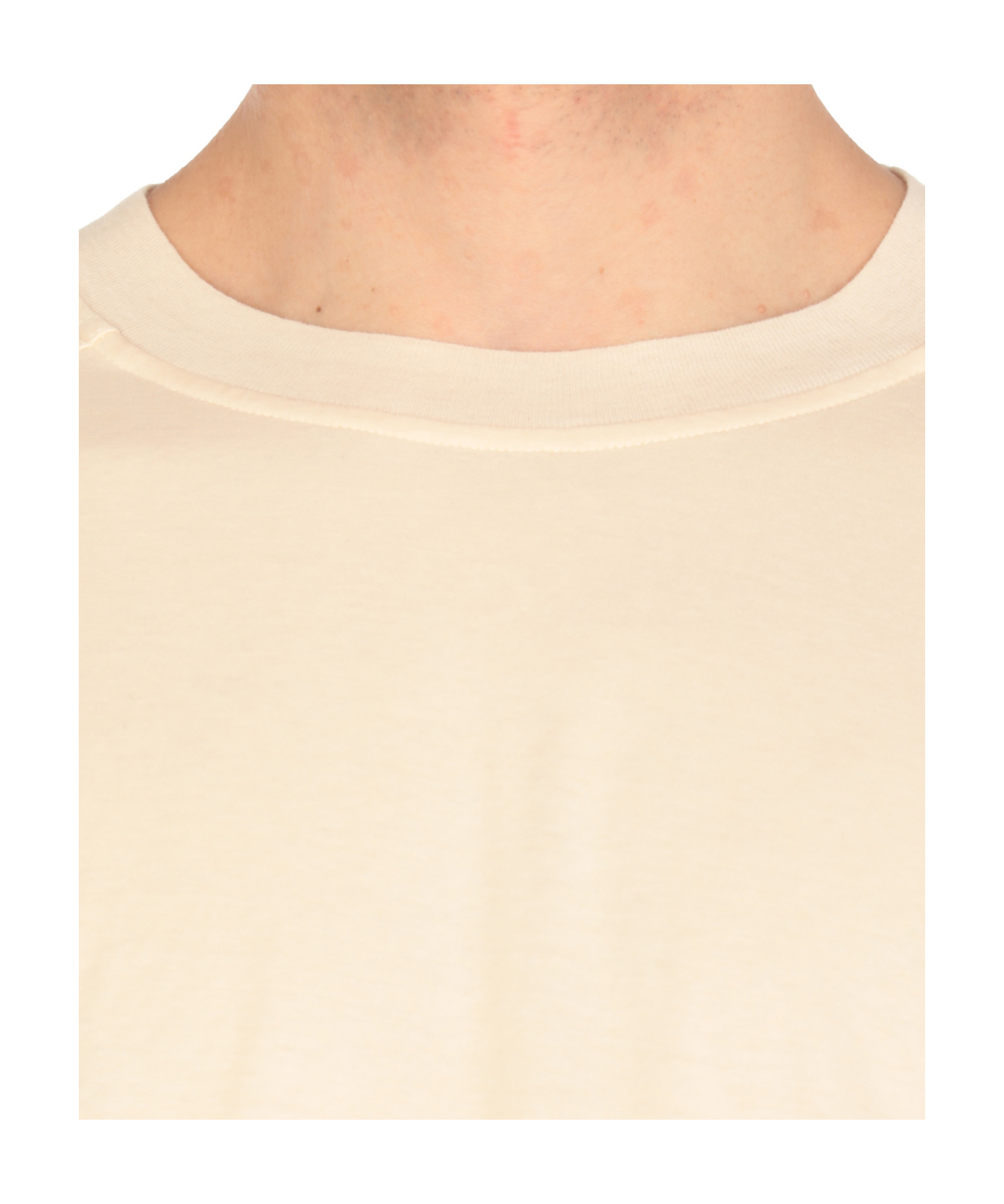 Rick Owens Drkshdw Open-necked Black Shirt In White