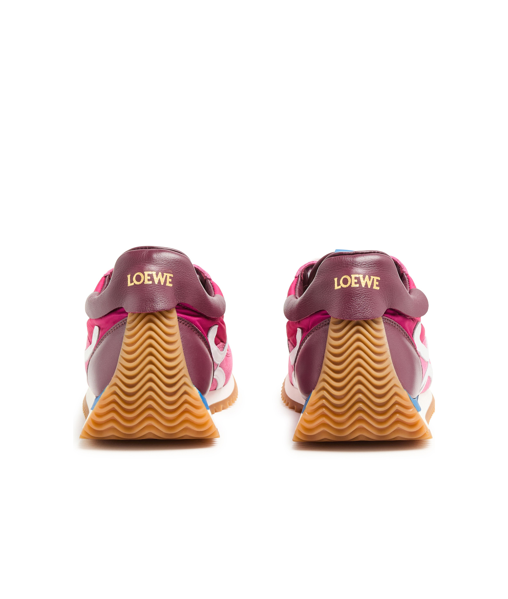 Loewe Flow Runner 2.0 Leather-trimmed Shell And Suede Sneakers In Multicolor