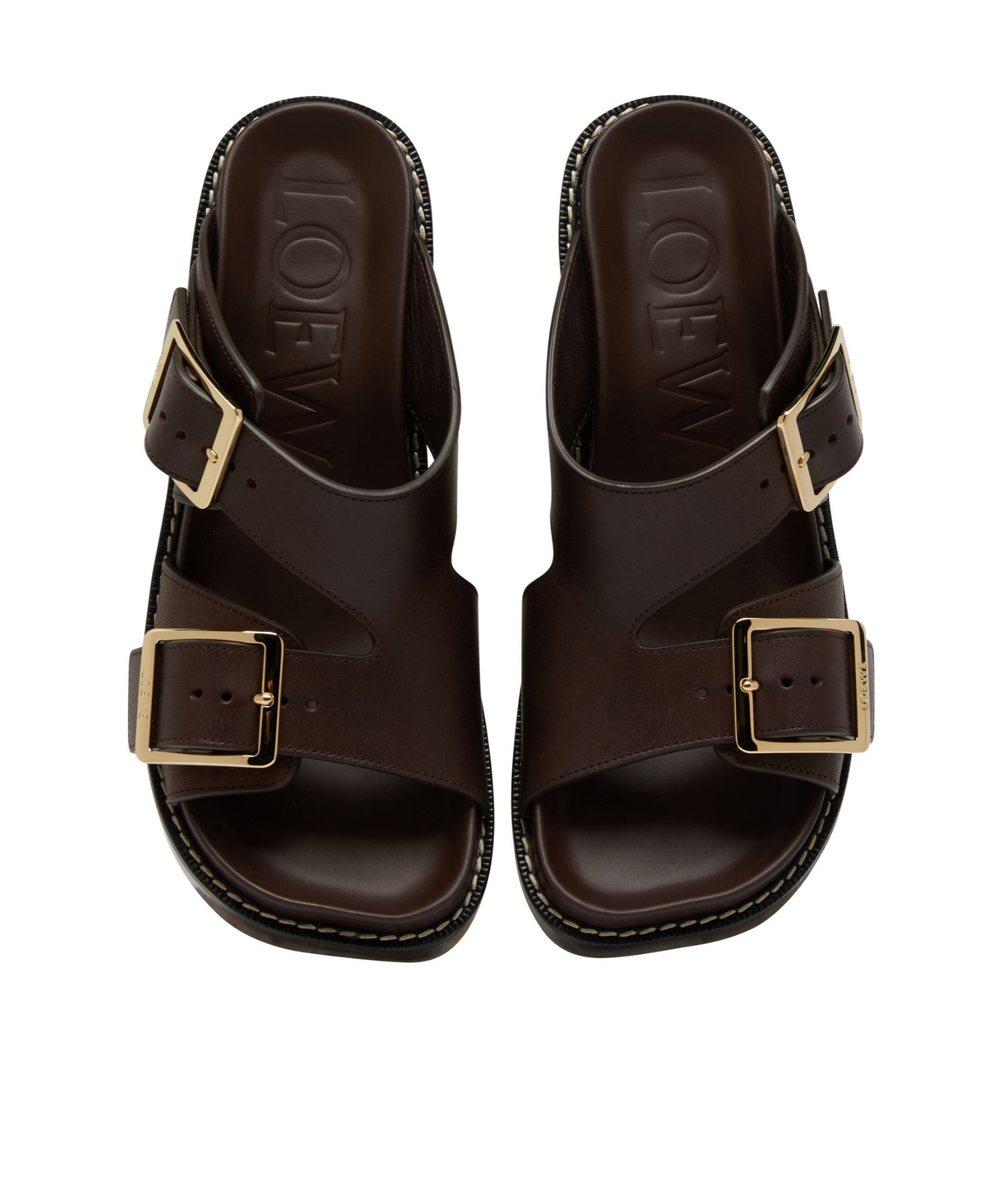 Shop Loewe Ease High-heeled Sandals In Black