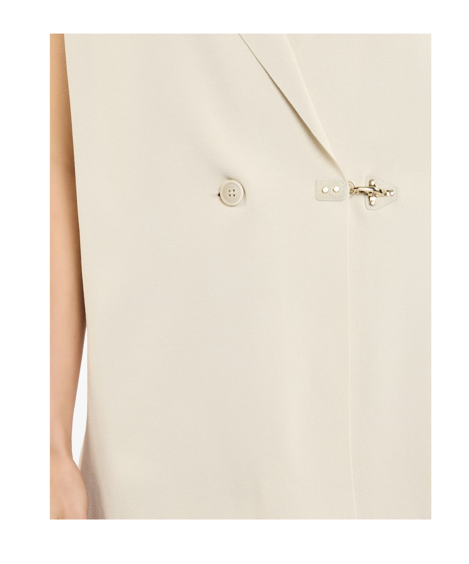 Fay Sleeveless Vest In White