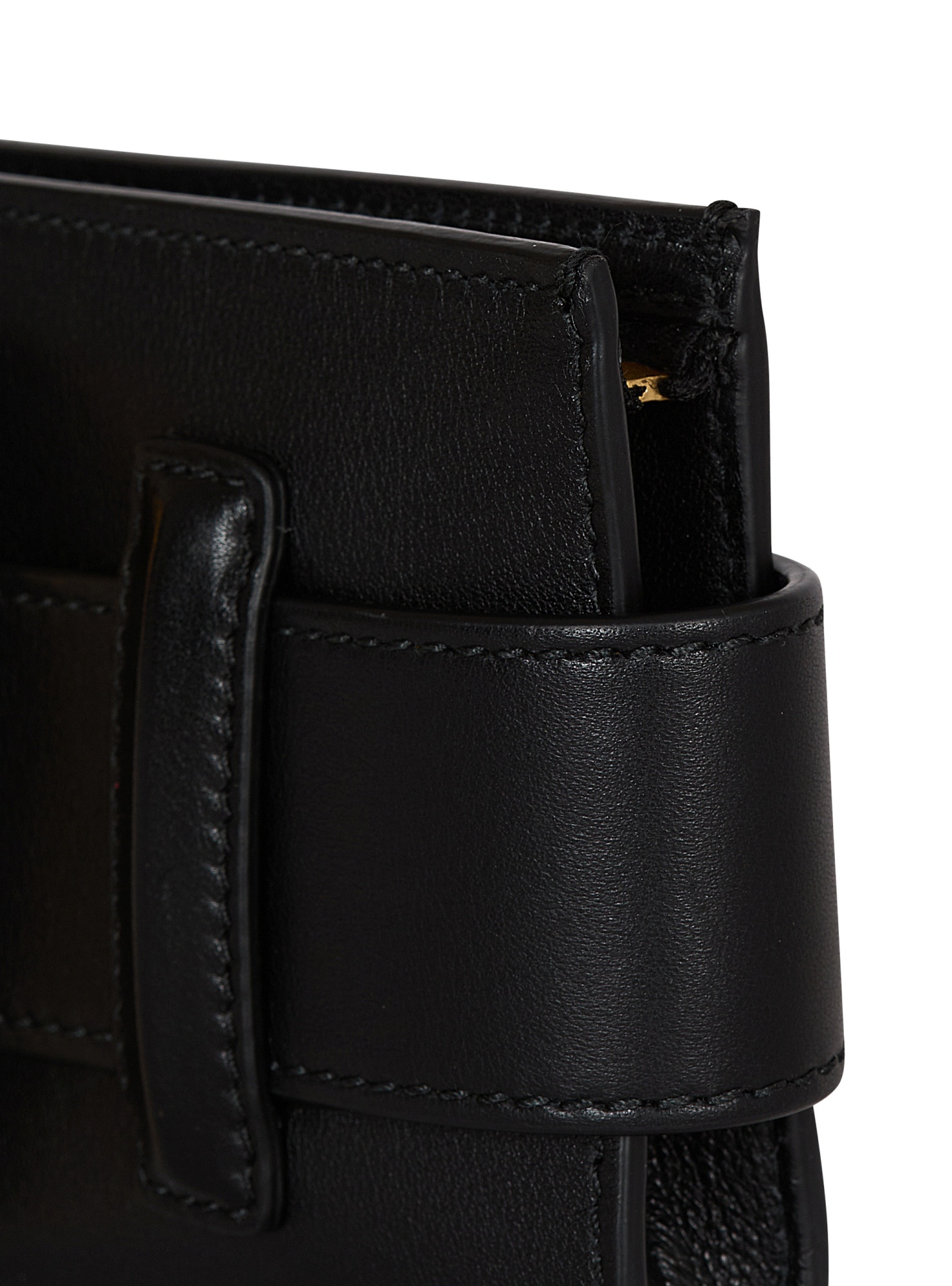 Balmain Anthem Buckle-detail Calfskin-leather Clutch