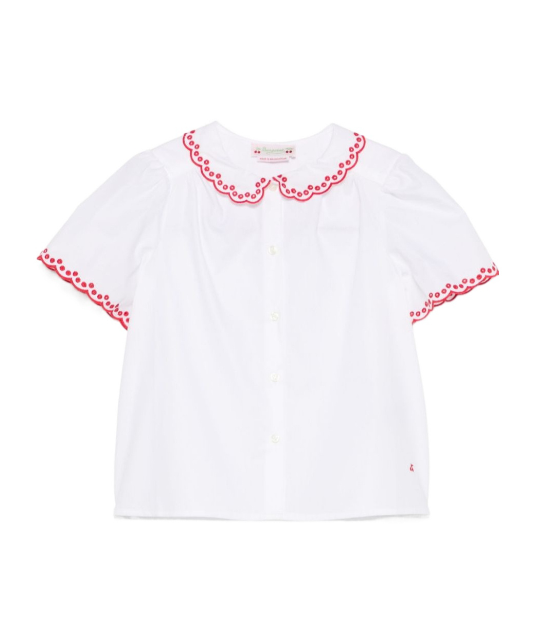 Bonpoint Kids White Ezzie Blouse In White