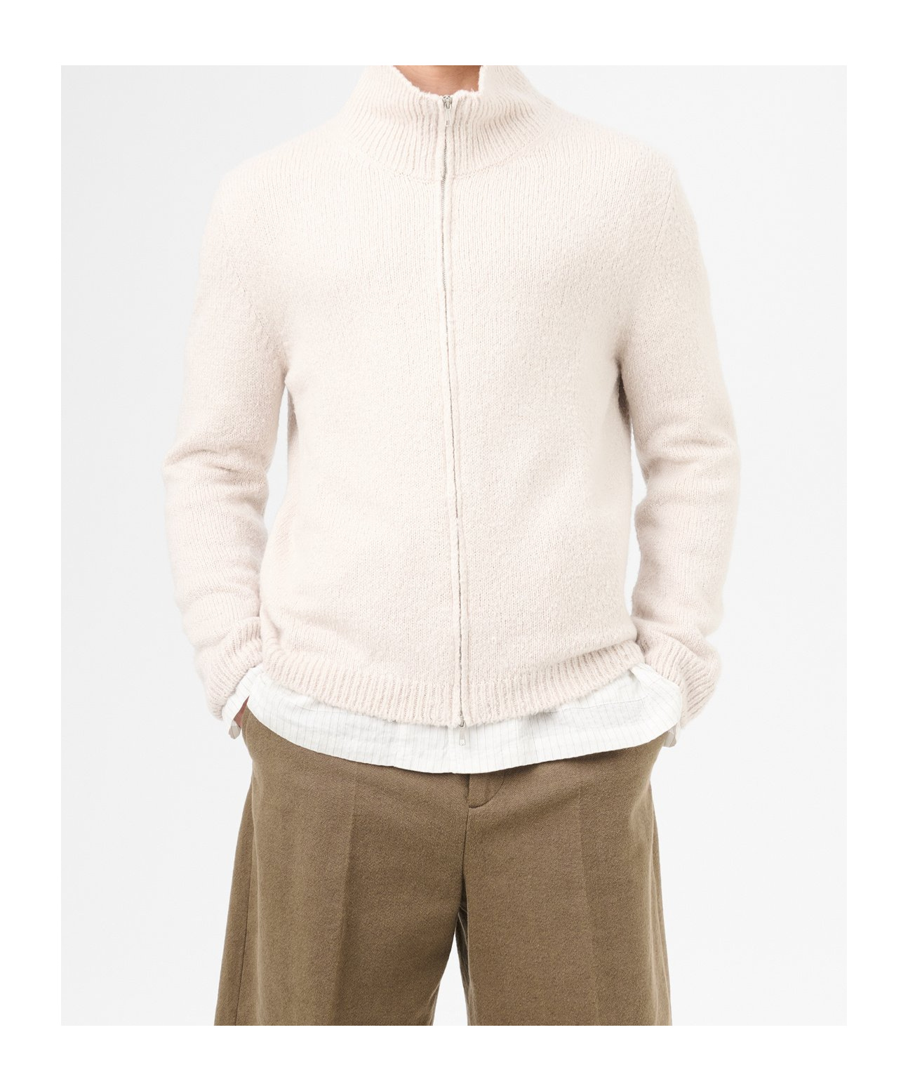 Our Legacy Stand-collar Zip-up Cardigan