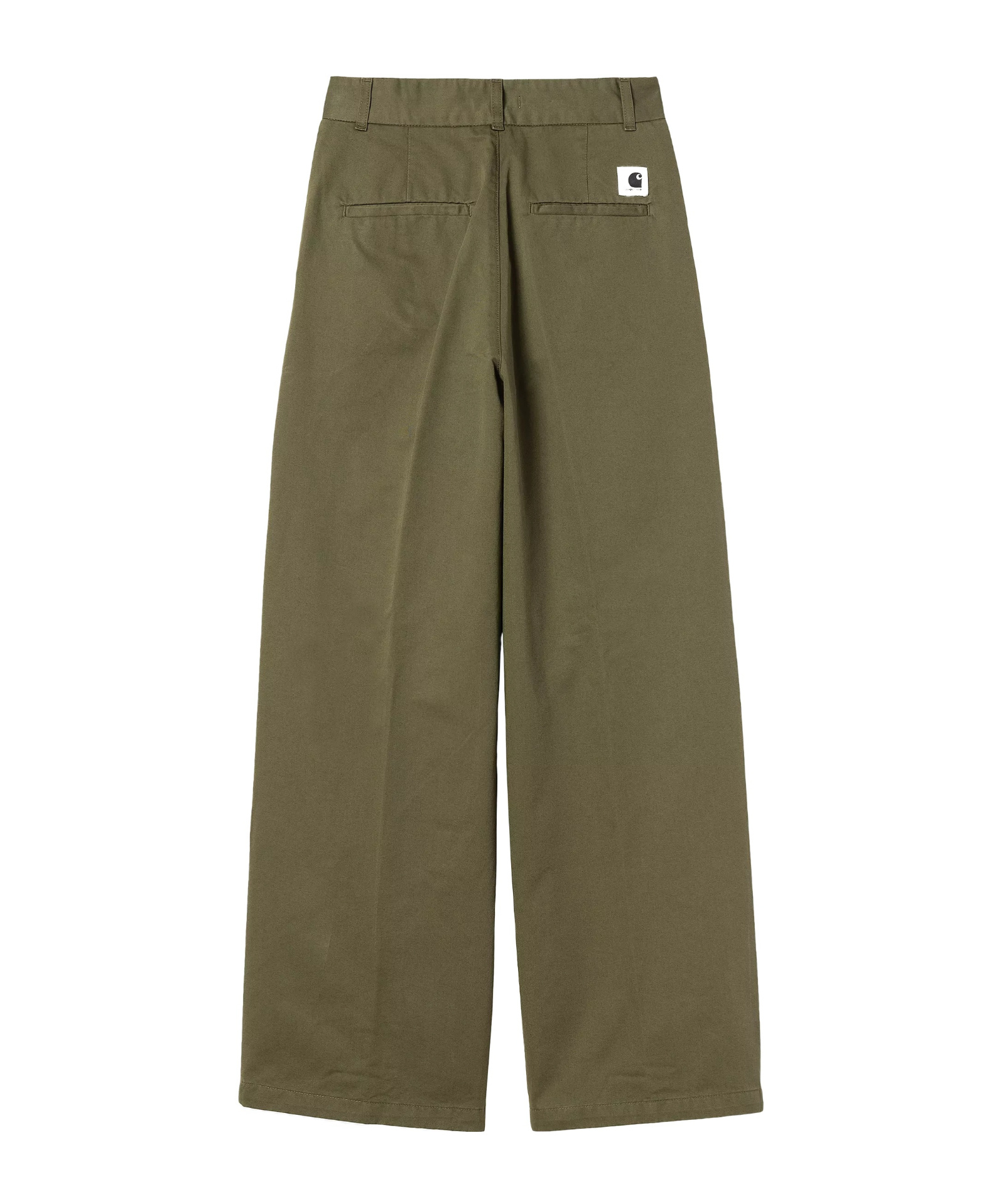Carhartt Pleated Straight-leg Trousers In Green