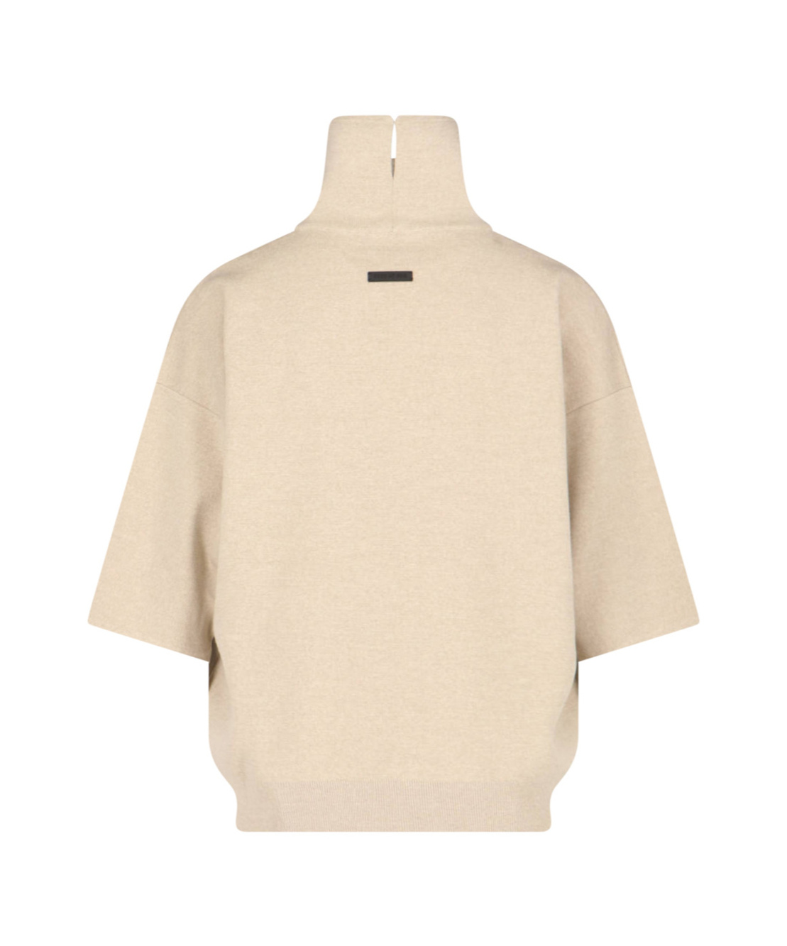 Fear Of God Turtleneck Sweater In Beige Virgin Wool Dropped Shoulders In Neutral