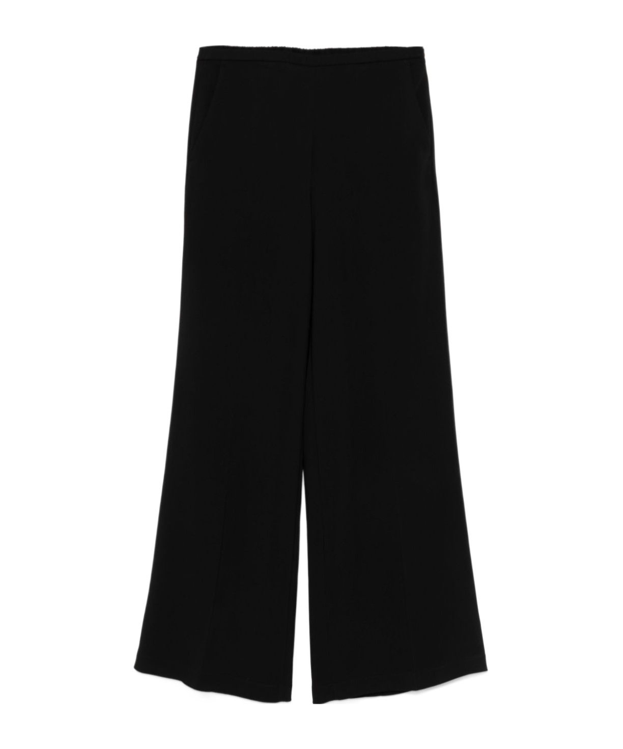 Shop Forte Forte Wide-leg Casual Pants In Black