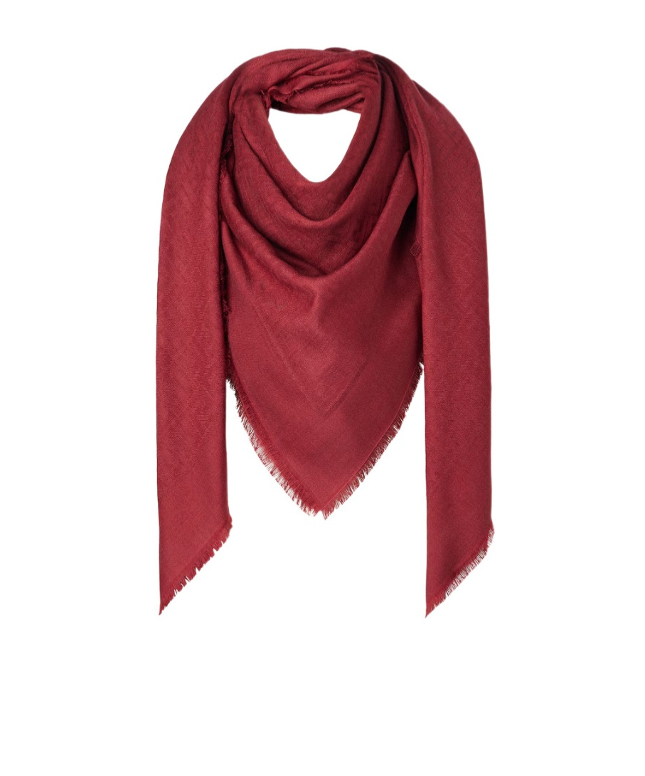 Fendi Ff Shawl In Red
