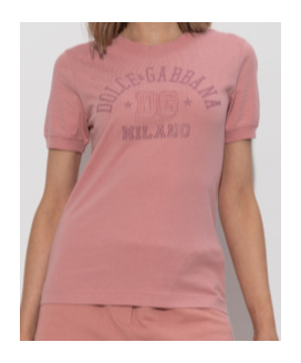 Dolce & Gabbana Short-sleeved T-shirt In Pink