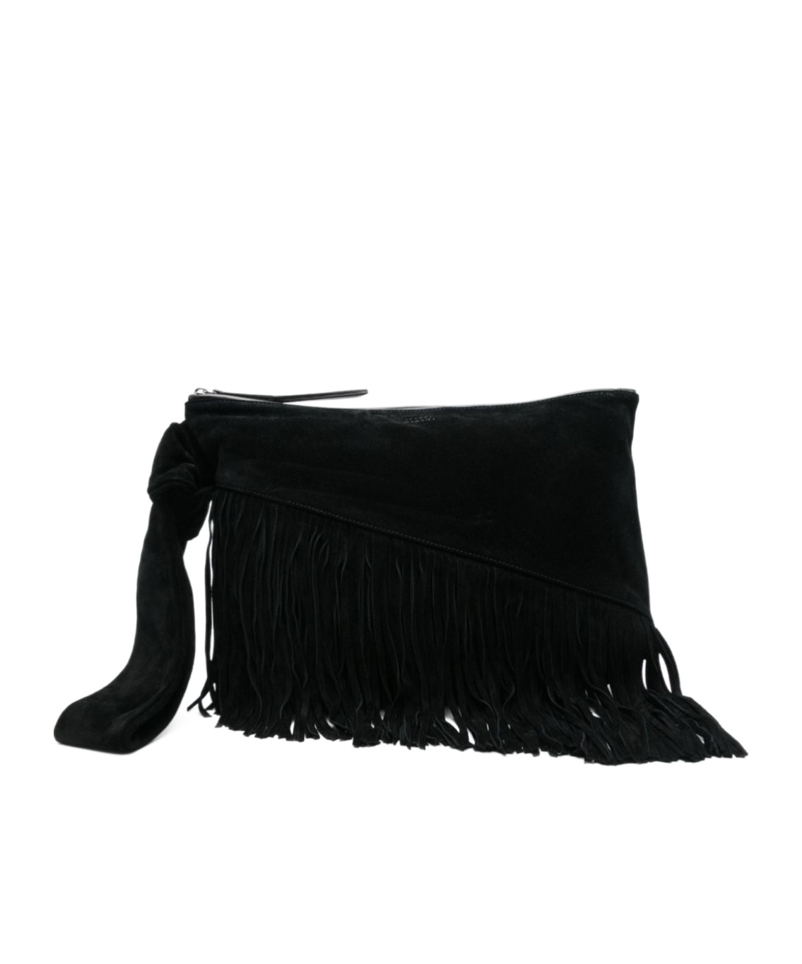 Shop Isabel Marant Faro Zipper Clutch In Black