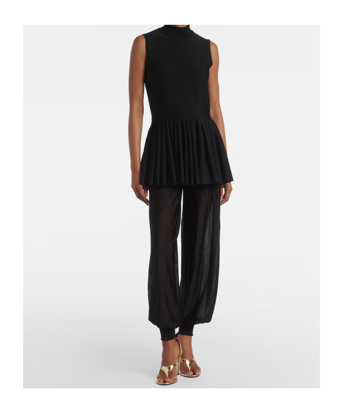 Alaïa High-rise Pants In Black
