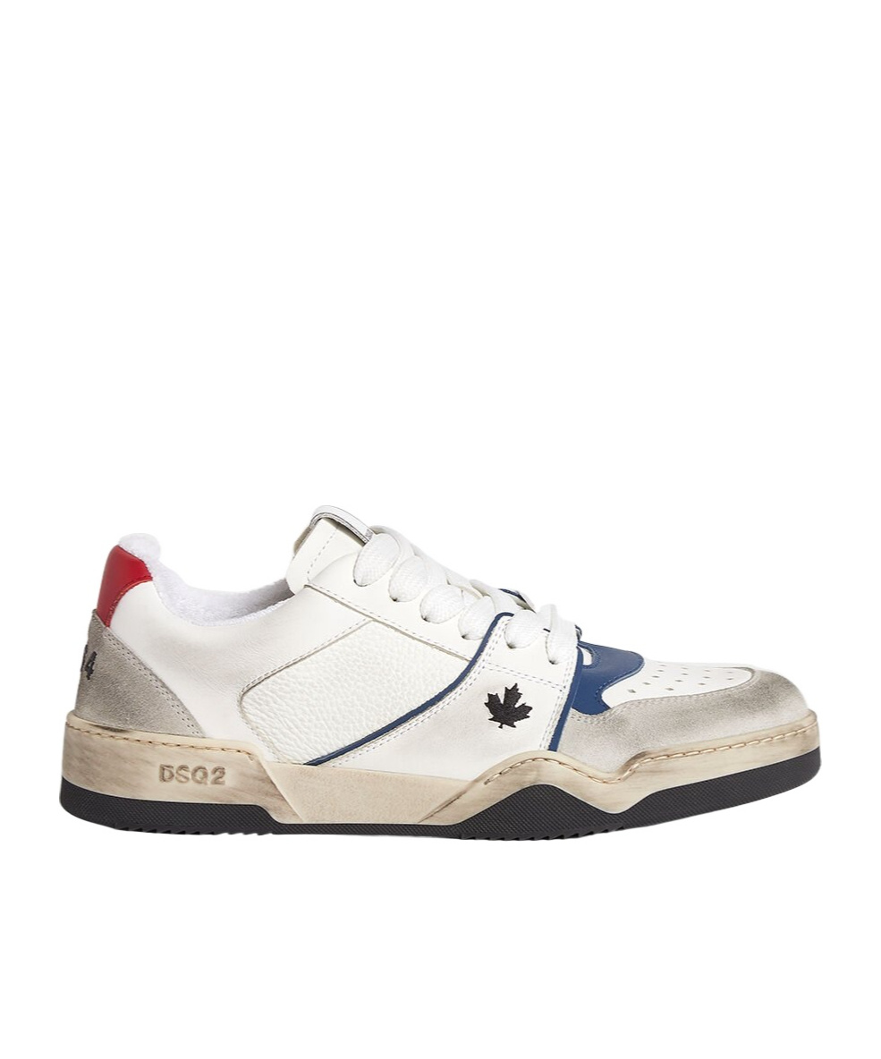 Dsquared2 Lace-up Low Top Sneakers In White