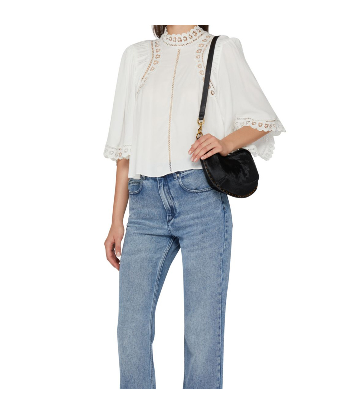 Shop Isabel Marant Étoile Short-sleeved Tops In White