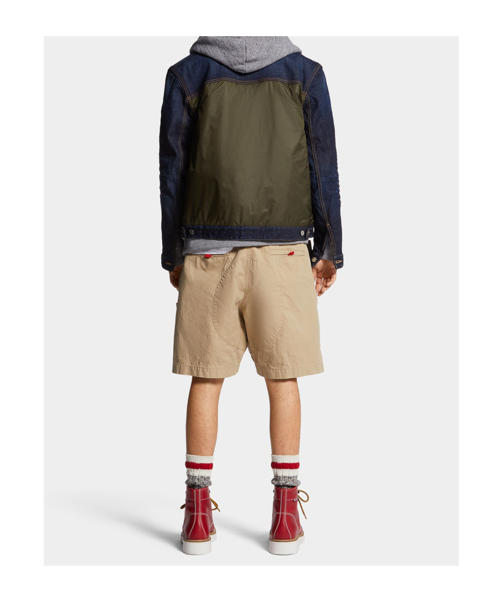 Dsquared2 Cotton Cargo Shorts In Nude