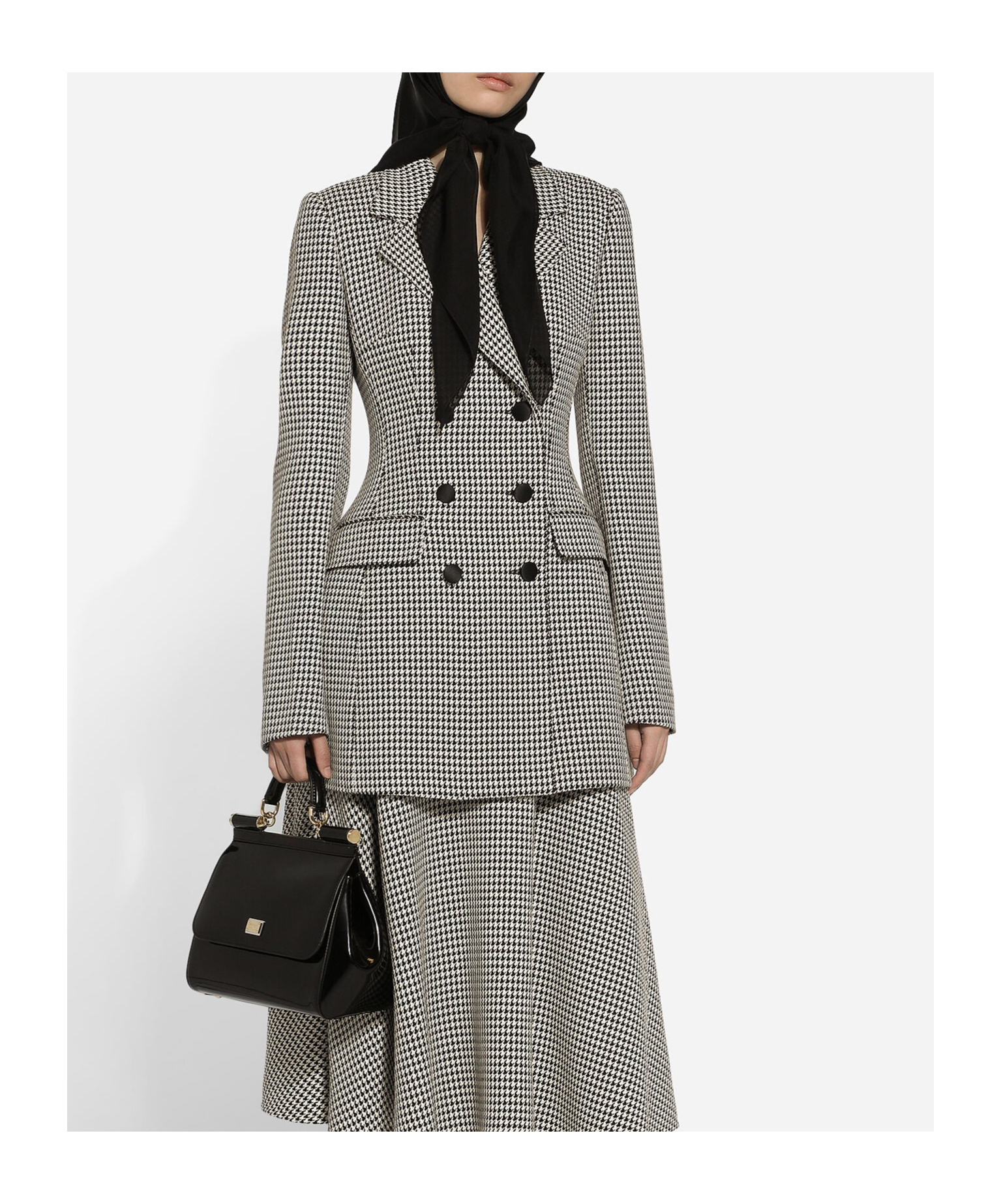 Dolce & Gabbana Check Pattern Jacket In Gray
