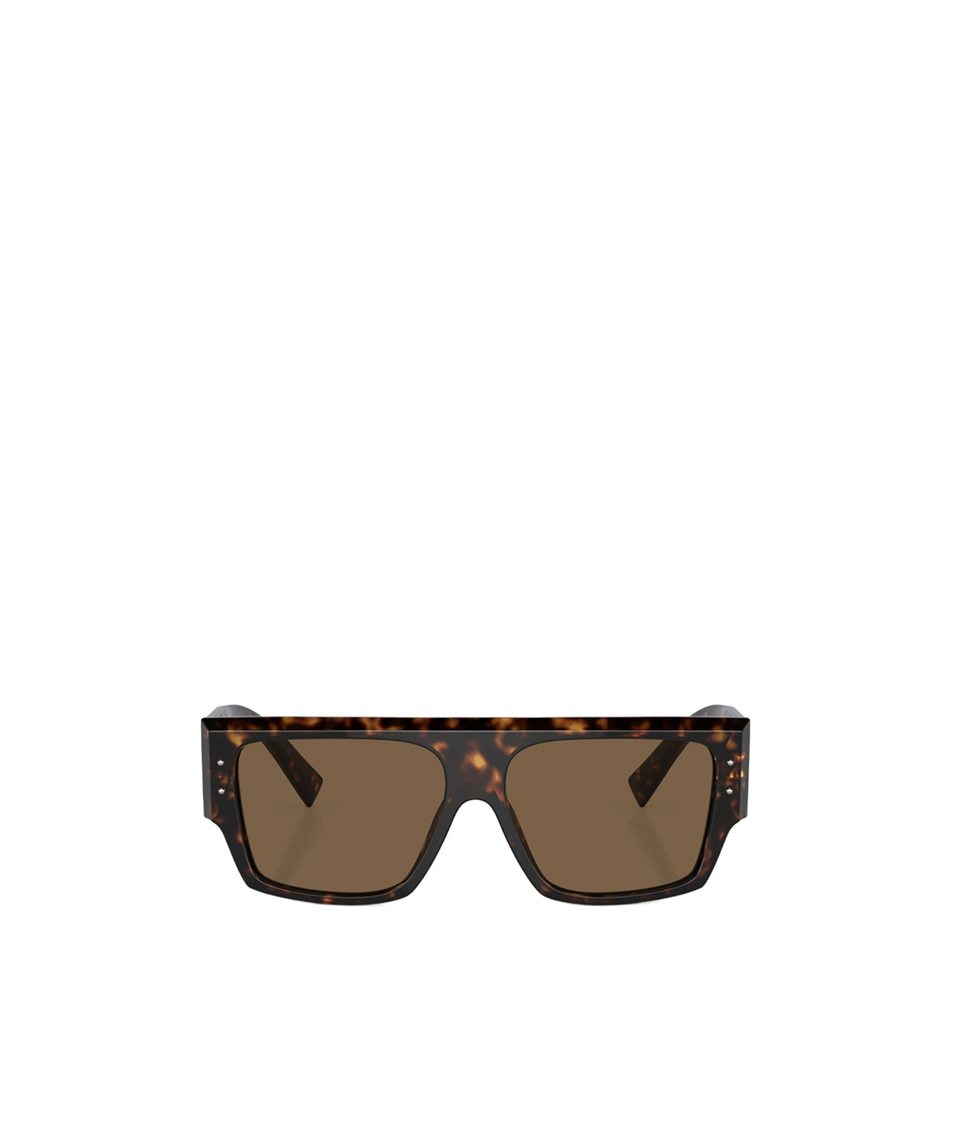 Dolce & Gabbana Tortoiseshell Rectangle-frame Sunglasses In Havana