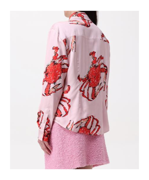 Msgm Long Sleeve Shirt In Multi