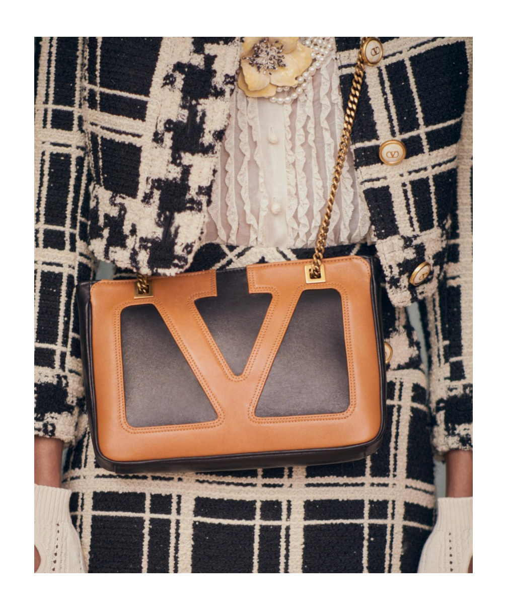 Valentino Viva Superstar Small Tote Bag In Brown