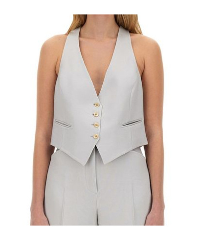 Tom Ford Lustrous Barathea Waistcoat In White