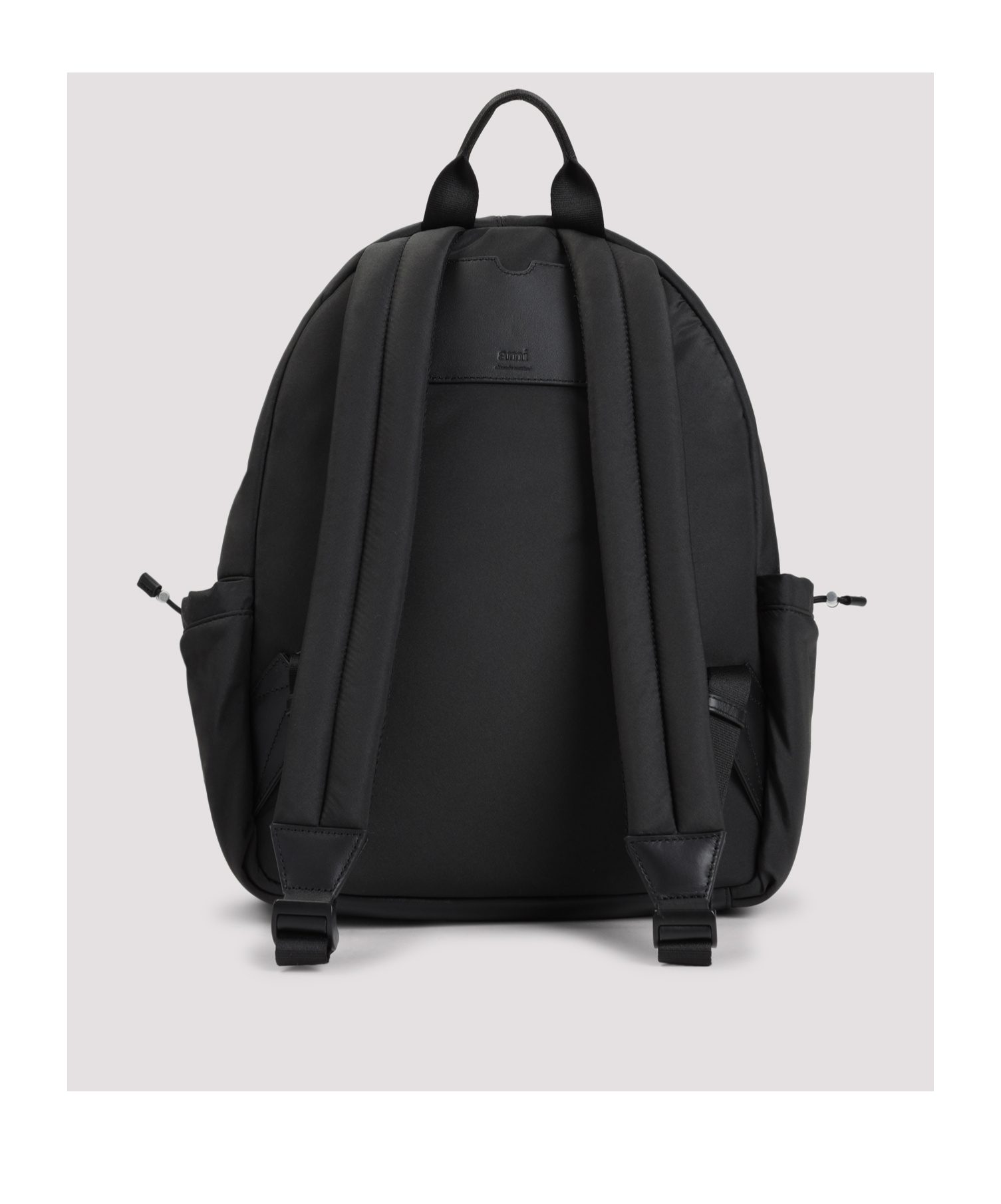 Shop Ami Alexandre Mattiussi Ami Ami Paris Drawstring Backpack In Black