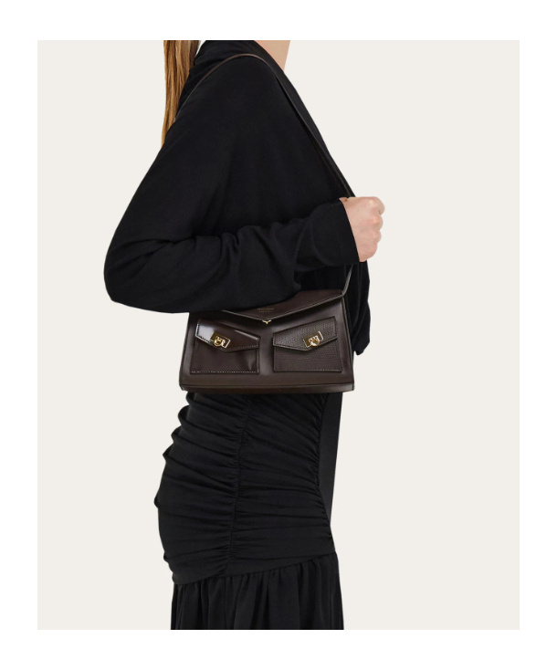 Ferragamo Multipocket Mini Bag In Black