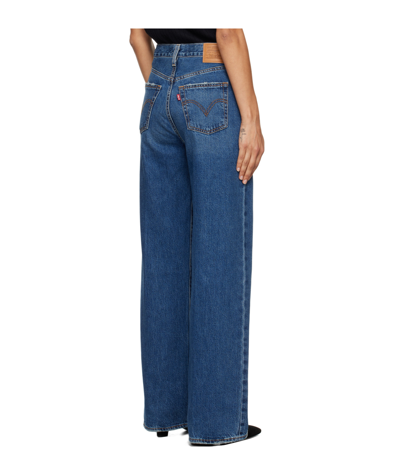 Levi's Ribcage Wide-leg Jeans In Blue