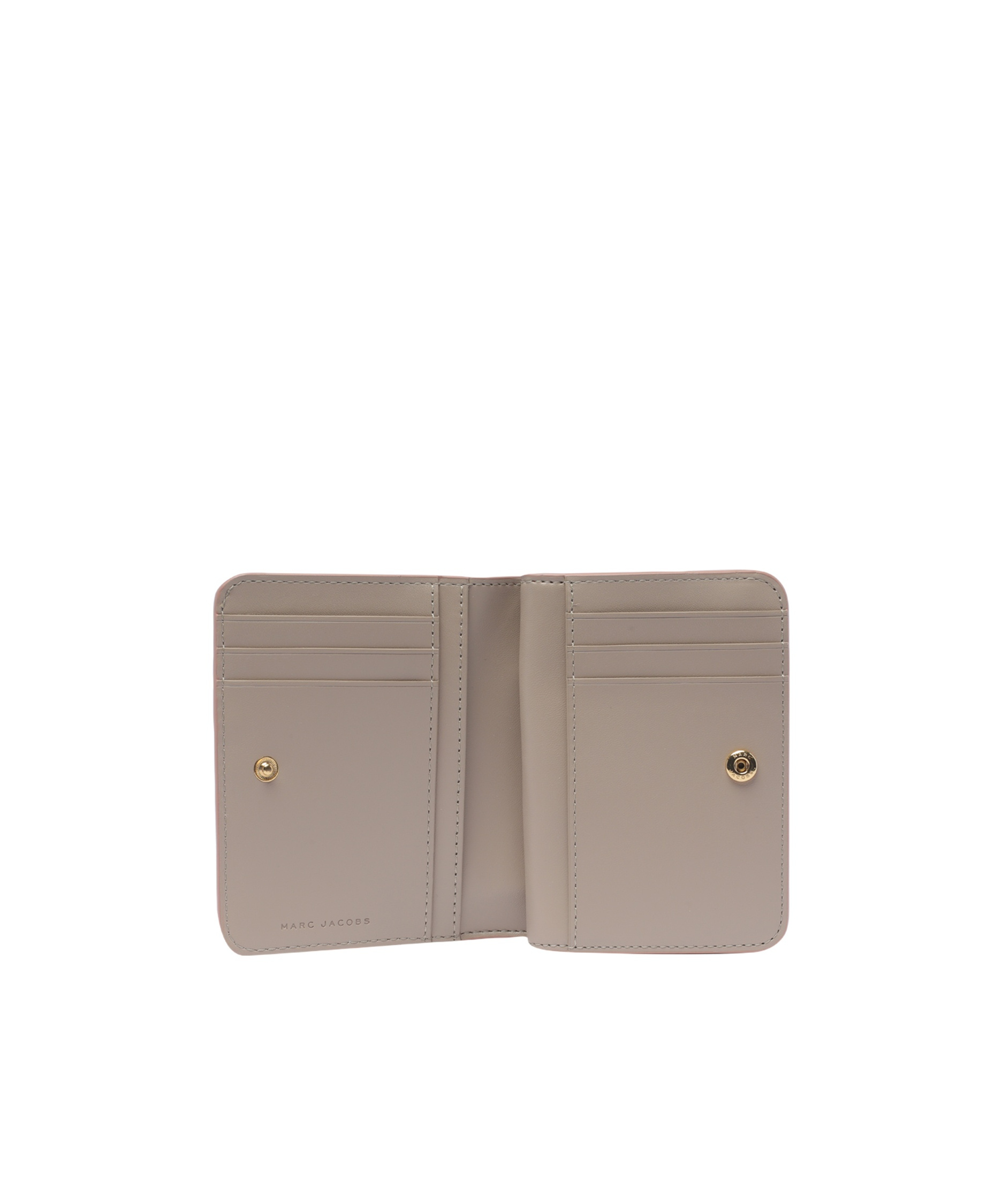 Shop Marc Jacobs The Leather J Marc Mini Compact Wallet In Nude