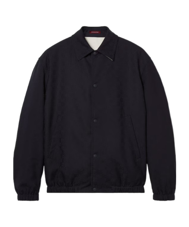 Gucci Reversible Zipped Jacket In Blue