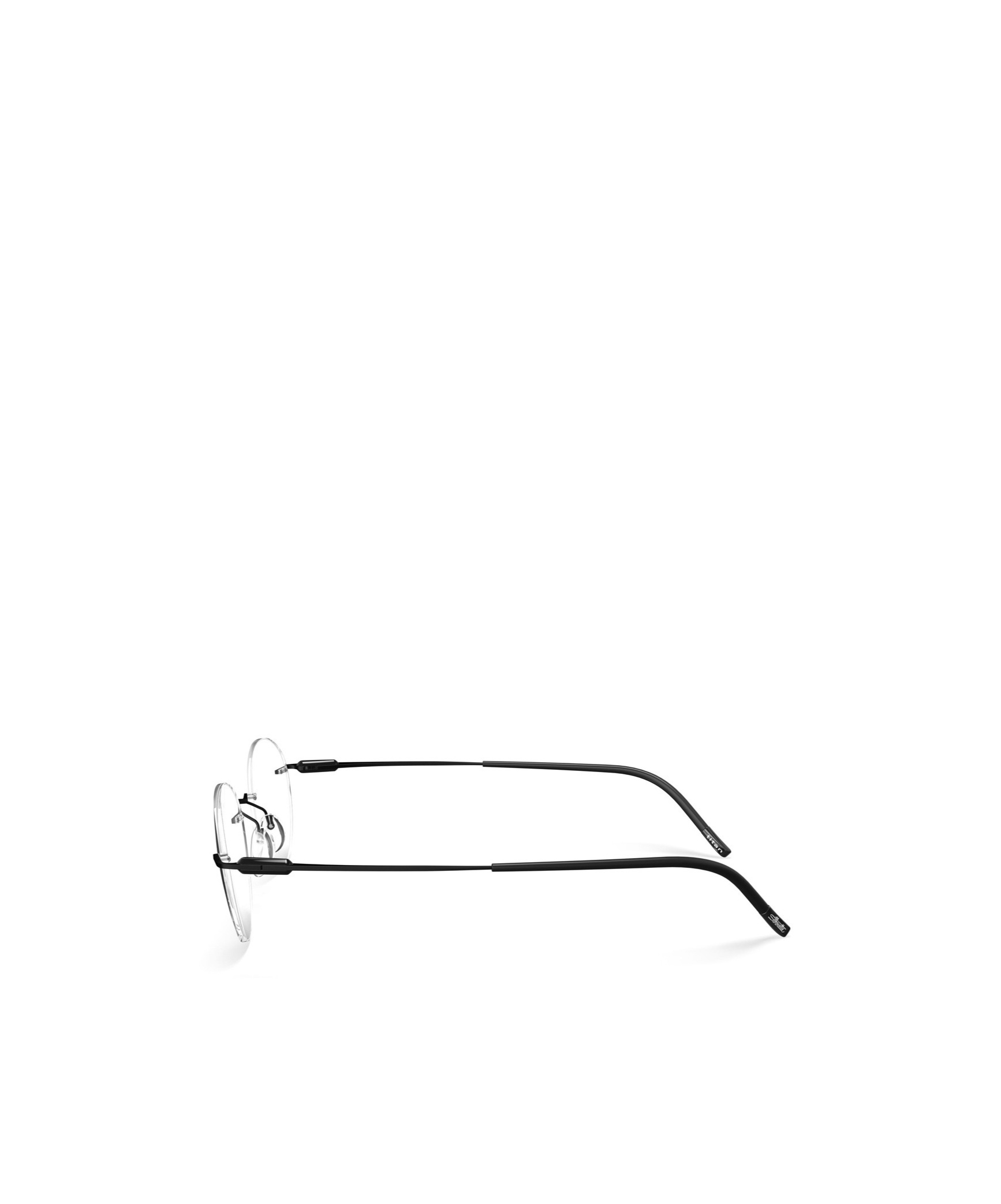 Silhouette Geometrically Framed Flat Mirror In White