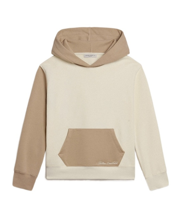 Golden Goose Long-sleeved Hooded Hoodie In Nude