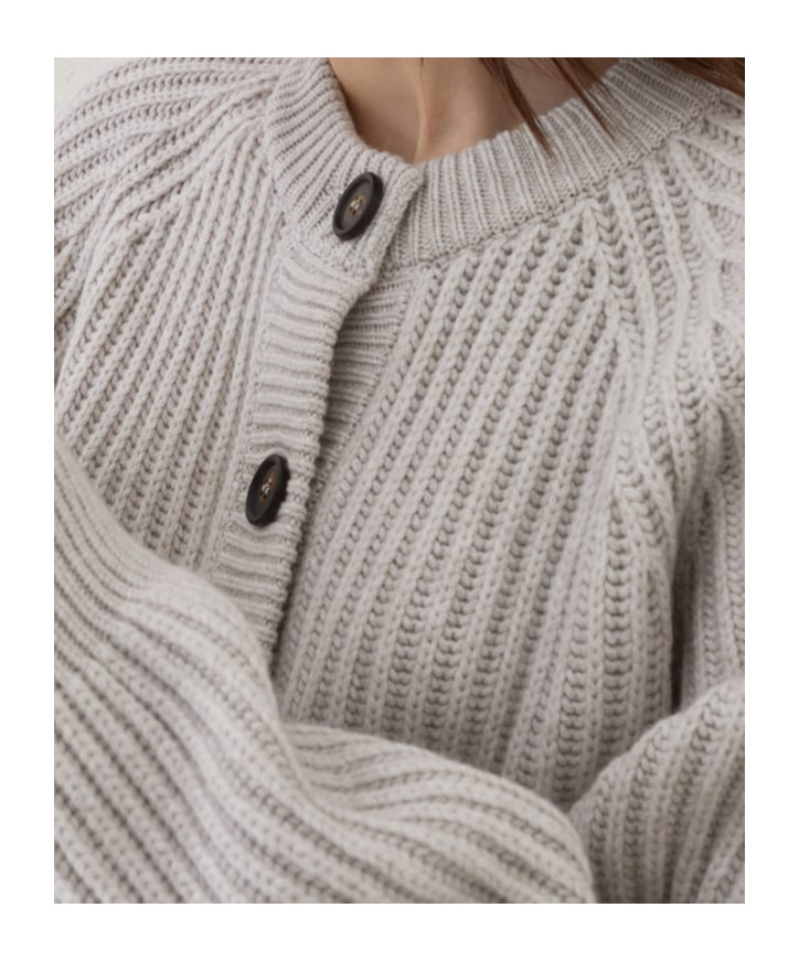 Brunello Cucinelli Cashmere Feather Yarn Cardigan In Gray