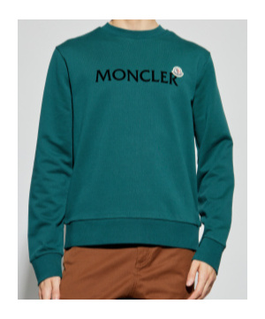 Moncler Short-sleeved Sweatshirt In Green