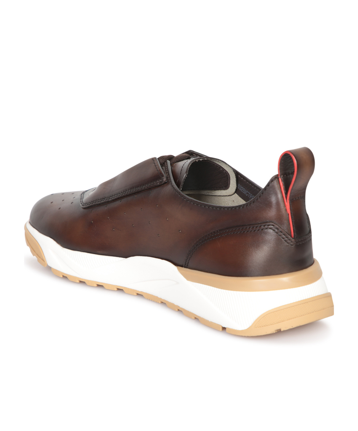 Santoni Round-toe Sneakers In Animal Print