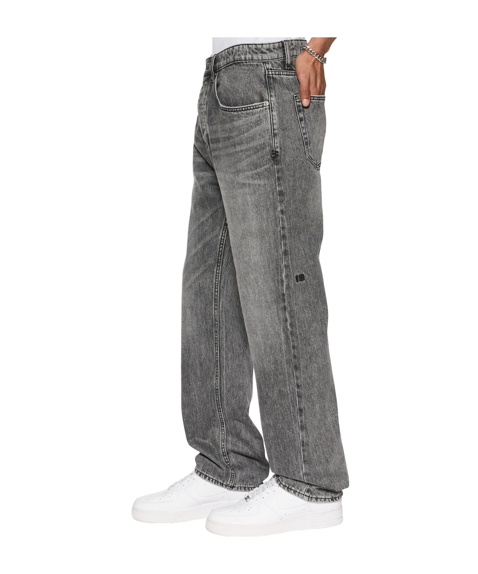 KSUBI MID-WAIST LOOSE STRAIGHT JEANS