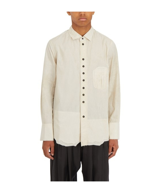Ziggy Chen Long-sleeved Shirt In White