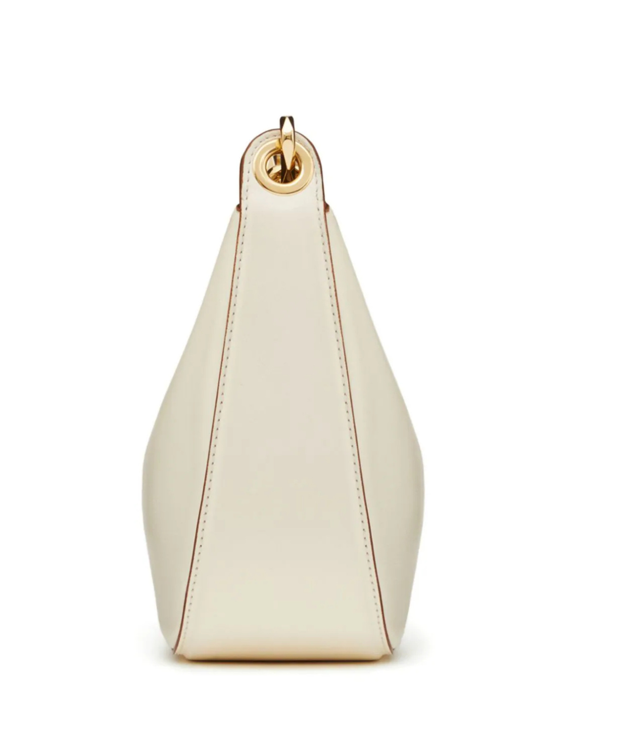 Valentino Garavani Vlogo Moon Zip-up Mini Shoulder Bag In Nude