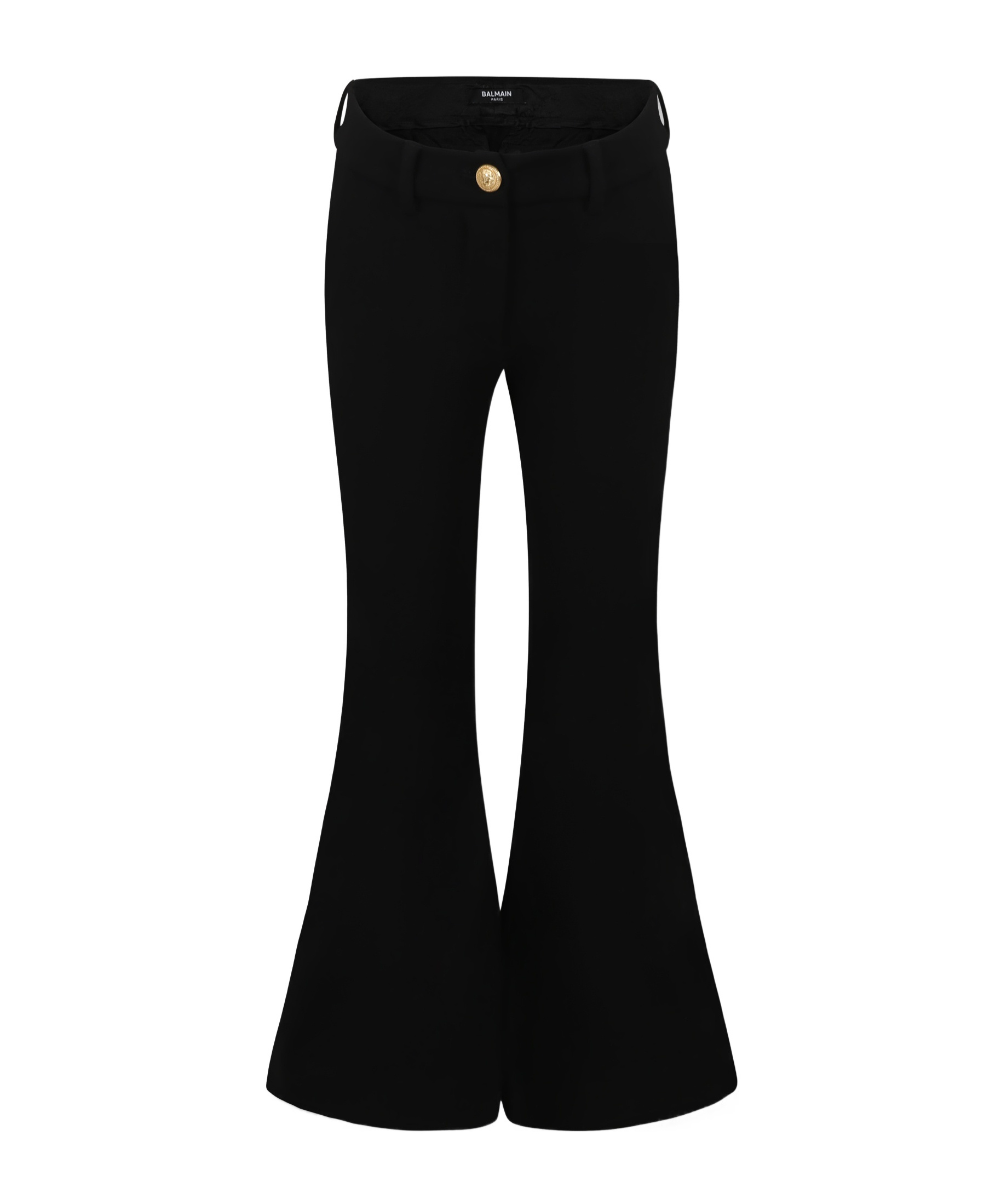Balmain Belt-loop Casual Pants In Black