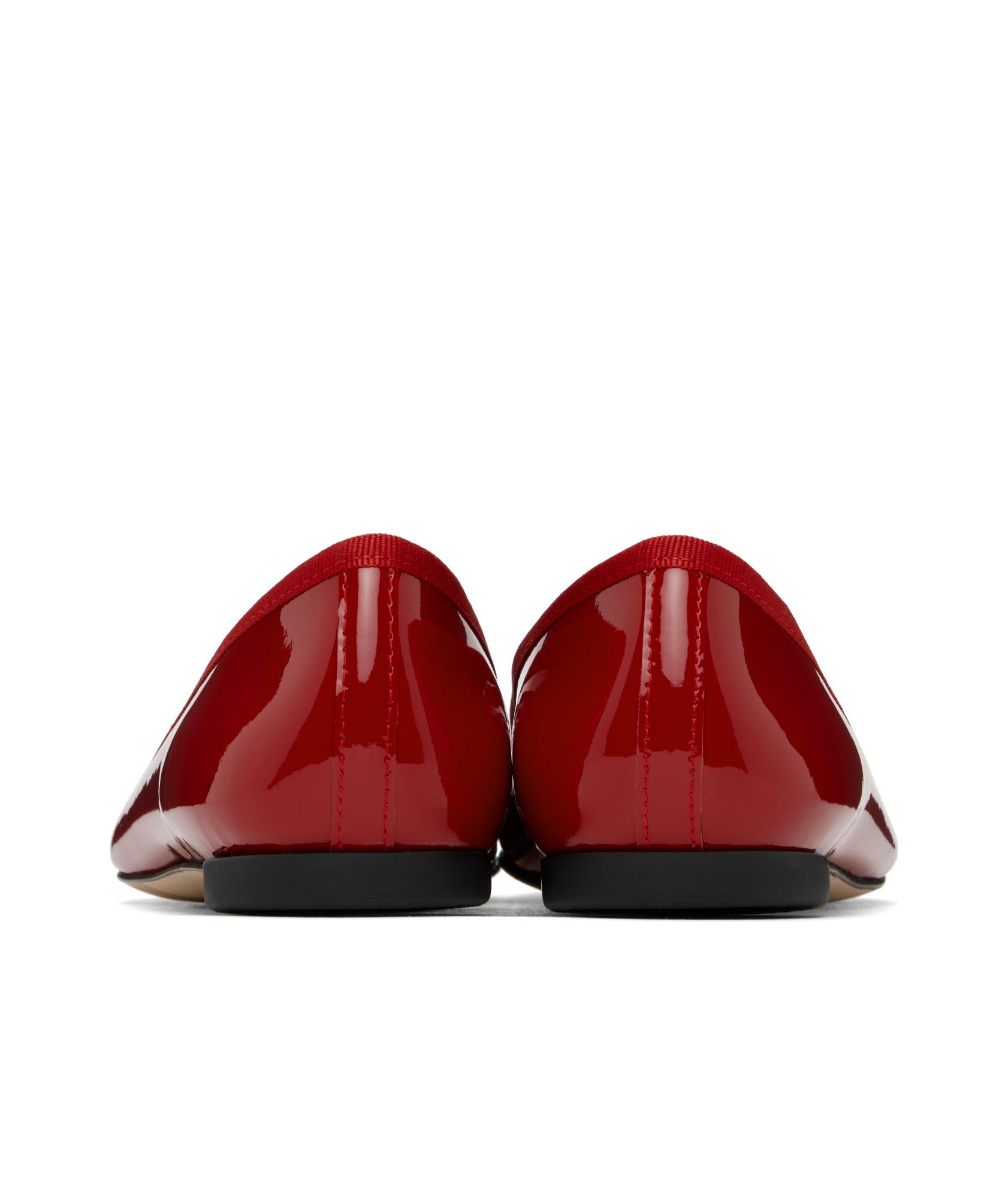 Repetto Red Brigitte Pointy Toe Ballerina Flats In Red
