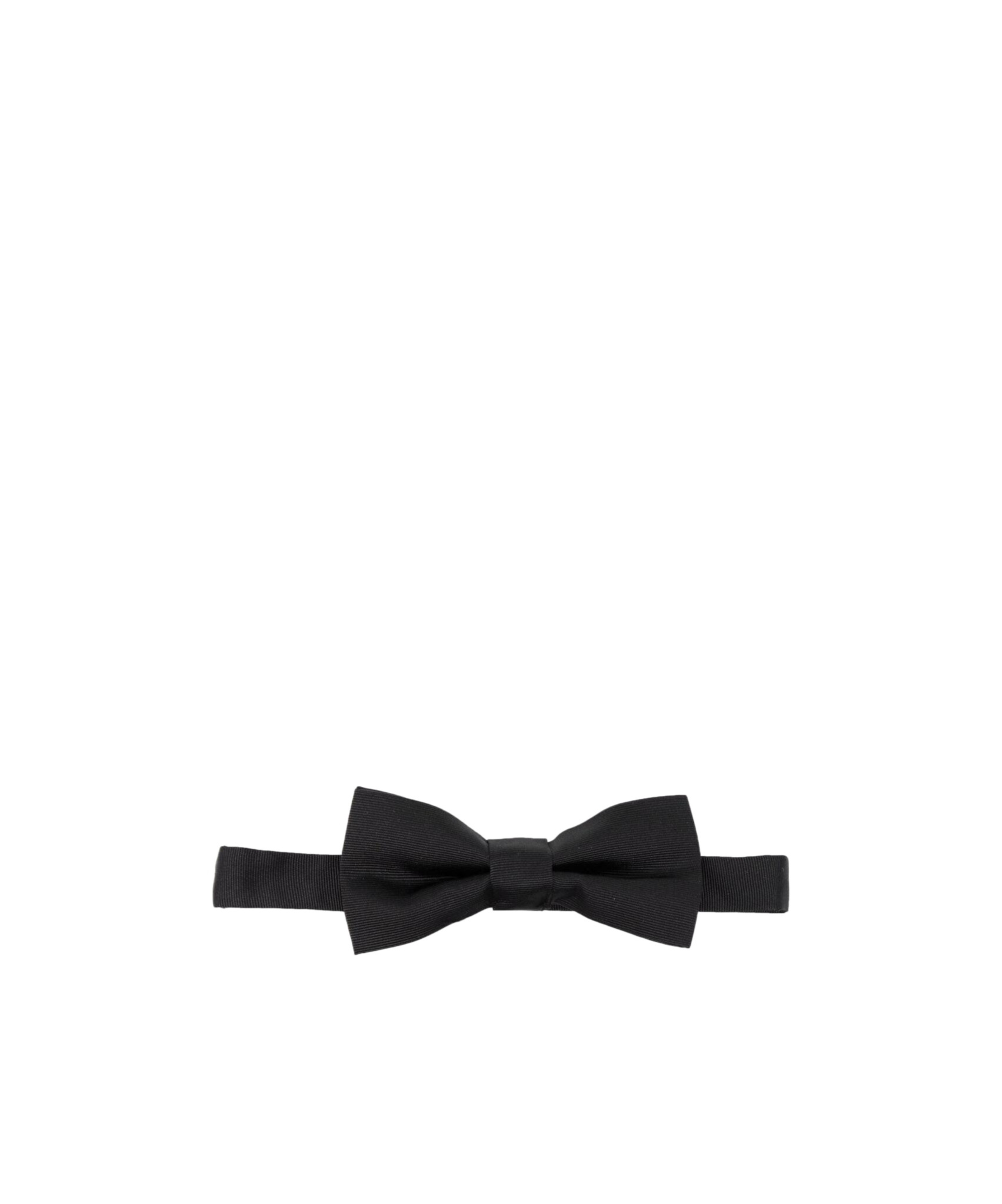 Dsquared2 Ribbed Pre-tied Bow Ties With Adjustable Strap In Black