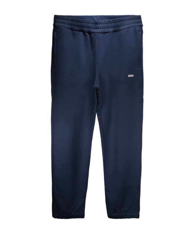 Zegna Logo Sports Pants In Blue