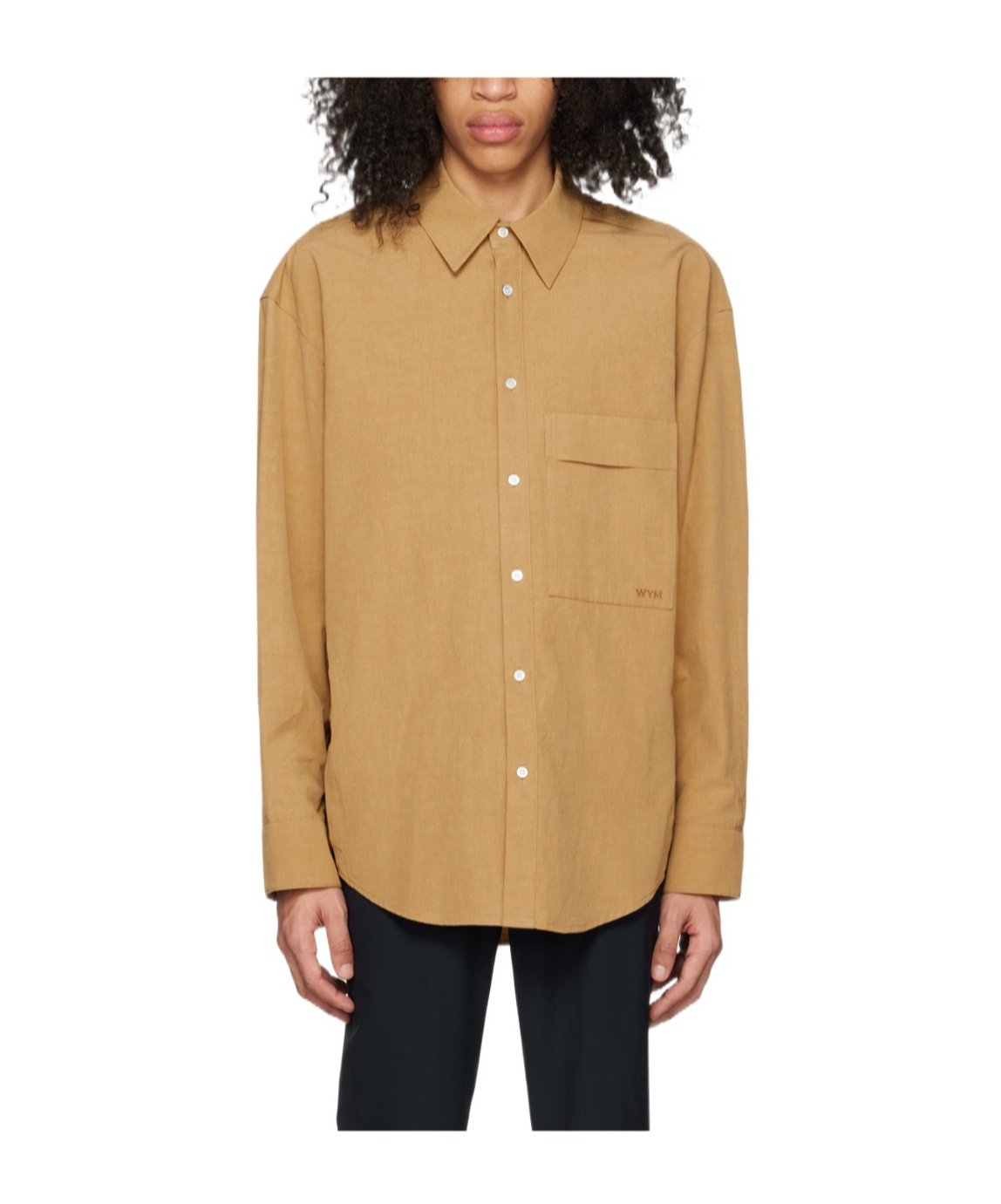 Wooyoungmi Lapel Long-sleeved Shirt In Brown